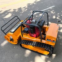 Tondeuse à bobine télécommandée avec 800/1000/1200mm Robot Chopper Débroussailleuse DIY Grade Essence/Diesel Moteur sans fil pour les propriétaires d'animaux domestiques