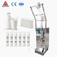 Machine d'emballage automatique pour petits sachets de lait et de jus, avec fonction d'étiquetage pour sachets en papier et en plastique, adaptée à l'eau et aux aliments