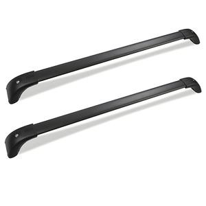 อุปกรณ์เสริมรถยนต์ระดับมืออาชีพจากจีน สำหรับ Toyota Highlander ปี 2014-2019 แร็คหลังคาแบบคานขวาง 4x4 อลูมิเนียมแบบล็อคได้ สีดำ - Product Image 6