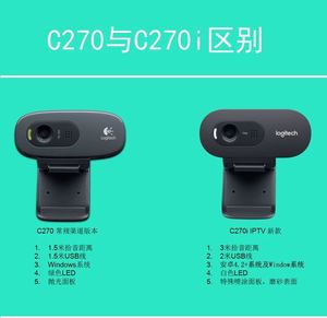 Original nuevo <span class=keywords><strong>Logitech</strong></span> C270 C270i HD 720P negro Webcam con micrófono - Product Image 6
