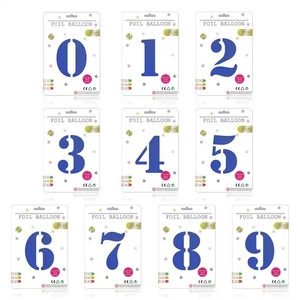 Decoración de fiesta inflable, tarjeta de papel de embalaje de aluminio, número de globo de aluminio de 16 pulgadas, gran oferta - Product Image 3