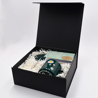Nouvelle boîte cadeau pliable élégante en carton personnalisé, emballage plat, boîte pliable en papier magnétique, boîtes pliables avec fermeture à ruban