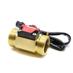 Capteur de débit d'eau à effet Hall à 6 points, turbine en cuivre B5, pour produits chimiques industriels, chauffe-eau, G3/4 - Personnalisable OEM - Product Image 1