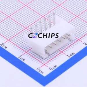 S6B-XH-A(LF)(SN) Wire-to-Board Pin Header Bent Lead Through Hole,P=2.5mm Connector 1x6P 2.5mm Right Angle Insert XH - Product Image 1