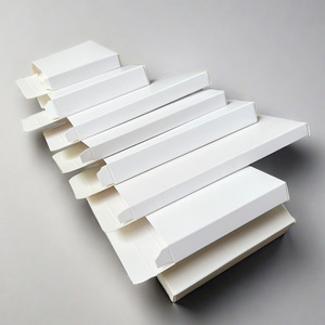 صندوق مخصص بشعار ملون من مصنع أصلي؛ صندوق من الورق المقوى الأبيض. - Product Image 1