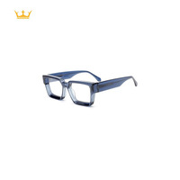 Montures optiques vintage en acétate, lunettes carrées personnalisables avec logo, commande en gros de montures optiques pour marque de mode unisexe, service OEM