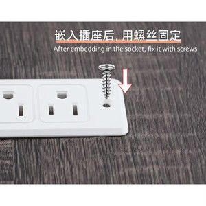 Desktop Recessed <b>Usb</b> Charging <b>Socket</b> 2 Ac Outlets 1 <b>Usb</b> A 1 <b>Usb</b> C Standard Grounding Tabletop <b>Power</b> Strip - Product Image 3