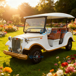 Best-seller : Voiture de tourisme électrique rétro vintage 6-8 places avec toit, idéale pour les réceptions et les défilés - Product Image 6
