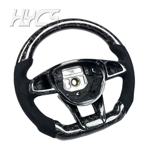 Volante de Fibra de Carbono Personalizado para Mercedes-Benz W205 <span class=keywords><strong>Clase</strong></span> <span class=keywords><strong>E</strong></span> C63 <span class=keywords><strong>AMG</strong></span> GT <span class=keywords><strong>Estate</strong></span> A45 CLA45 Shooting Brake S63 SL63 SL65 GLC63 - Product Image 4