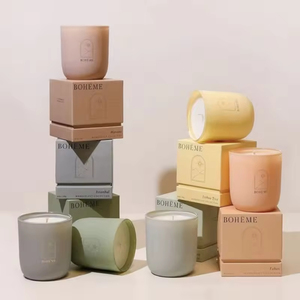 AIKUN Customized Box Design Large Strong Scented Oil <strong>Candle</strong> Home Decoration Custom Soy Wax Glass Jar Scented <strong>Candle</strong> - Product Image 5