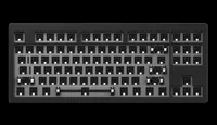 Kit de clavier mécanique de jeu Akko MONSGEEK M3 VIA/QMK DIY TKL 87 touches RGB à montage en gasket en aluminium CNC