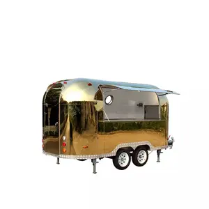 Oem Aangepaste Mobiele Voedsel Trailer Winkelwagen Ce Goedgekeurd Food Truck Met Volledige Keuken Koffie Catering Van Voor Koop Hot Dog
