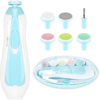 Lime à ongles électrique pour bébé - Kit 13 en 1 - Coupe-ongles électrique - Cadeau pour nouveau-nés, bébés, enfants et adultes - Coupe-ongles avec lumière LED