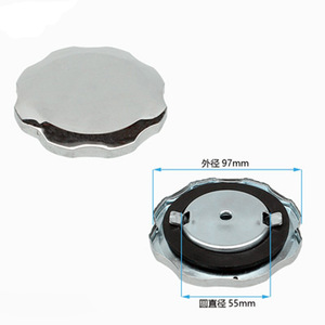 ฝาปิดถังน้ำมันเครื่องกำเนิดไฟฟ้า เส้นผ่านศูนย์กลาง 7 ซม. โลหะพร้อมซีลยางสำหรับชิ้นส่วนเครื่องยนต์เบนซินดีเซล - Product Image 3