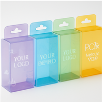 Boîte à pilules transparente avec emballage en plastique PET transparent Boîte pliante avec logo personnalisé pour suppléments et capsules