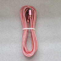 Câble Micro USB V8 de 3 pieds, 6 pieds, 10 pieds, charge rapide, synchronisation des données, câble de charge tressé en nylon, téléphone Android, tablette, câble durable