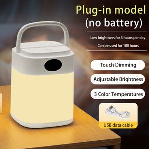 โคมไฟตั้งโต๊ะแบบสัมผัส LED OEM/ODM สำหรับห้องนอน ไฟสามสี ปรับความสว่างได้ ไฟกลางคืนเปลี่ยนสีได้ - Product Image 6