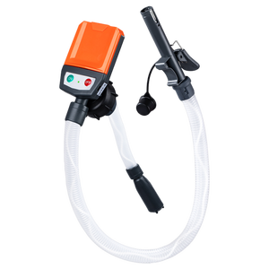 Pompe de transfert portable semi-automatique alimentée en courant continu, 4 adaptateurs, tuyau de décharge de 51 pouces, 3,8 GPM, basse pression, OEM 5V/12V, automobile - Product Image 1