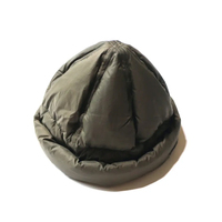 Gorro ligero relleno de ganso para hombre y mujer, a prueba de viento, a la moda, para exteriores