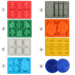 Moldes de silicona para cubitos de hielo, chocolate, caramelos y gelatina, OEM y ODM, 8 juegos de formas de personajes de guerra - Product Image 3