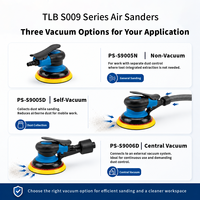 TLB S009 Air Sander 14000RPM Mesin Sander Orbital Acak Pneumatik 5 6 Inci Hook Loop Self Vacuum untuk Pengecatan Otomotif dan Pekerjaan Kayu