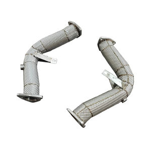 AKS downpipe แข่งสำหรับ Audi S4 S5 A6 A7 A8 B8 Q5 SQ5 3.0 TFSI downpipe 2007 + - Product Image 5