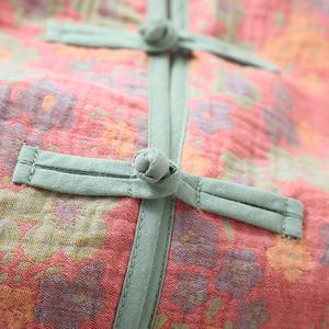 中式女款纯棉纱布睡衣春秋板扣外穿家居服 - Product Image 4