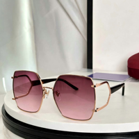 Lunettes de soleil classiques et durables unisexe 2026, monture carrée intégrale en alliage, verres PC dégradés UV400, pour adultes, bleu/rose
