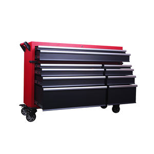 Boven-En Onderkant Auto Reparatie Tool Opbergdoos Rolkast Auto-Return Lade Trolley Met Socket - Product Image 3