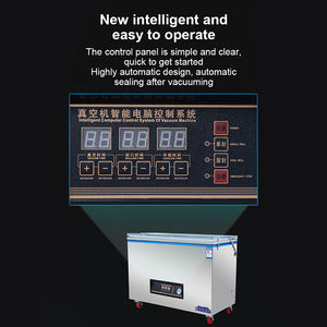 Zk-1000 वाणिज्यिक एकल गहरे कक्ष चावल फैक्टरी नट ईंट बैग स्टेनलेस स्टील खाद्य भंडारण सीलर वैक्यूम पैकेजिंग मशीन - Product Image 6