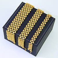 Pulsera de Oro Simple para Mujer, Chapada en Oro de 24k, Elegante Brazalete, Joyería Clásica Brasileña para Bodas y Fiestas