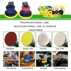 Almohadilla de lijado para coche, conector, cabezales de respaldo, almohadilla de lijadora de respaldo Flexible, placa de disco de respaldo de gancho y bucle, herramientas abrasivas de pulido - Product Image 3