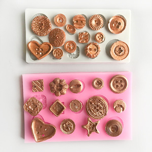 Tự làm bánh trang trí nút hình dạng <span class=keywords><strong>Silicone</strong></span> khuôn sô cô la nướng khuôn - Product Image 3