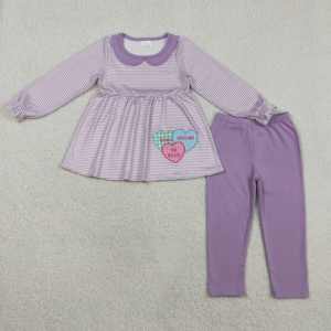 GLP3168 RTS Ensemble décontracté à manches longues pour petite fille, imprimé fleurs vertes, fermeture éclair, tenue pour enfants, vente en gros, toutes saisons - Product Image 4