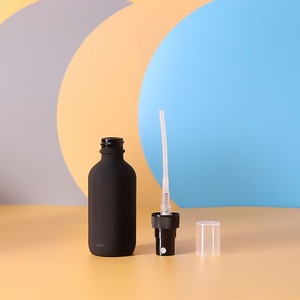 Hot bán 60ml Matte Black Boston Glass Spray Chai rỗng tinh dầu <span class=keywords><strong>container</strong></span> phun xe khuếch tán huyết thanh bao bì - Product Image 4