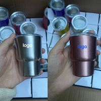 Verre à vin en métal imprimé personnalisé incassable de 30ml personnalisé mini gobelet en acier inoxydable verre à liqueur 1oz 5oz 7oz 4oz 6oz tasse à bière