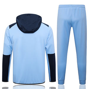 Conjuntos cortavientos de chándal Ropa deportiva de entrenamiento personalizada Hombres Cremallera Jogging Correr Chándal Dos piezas Sudaderas con cremallera completa - Product Image 3