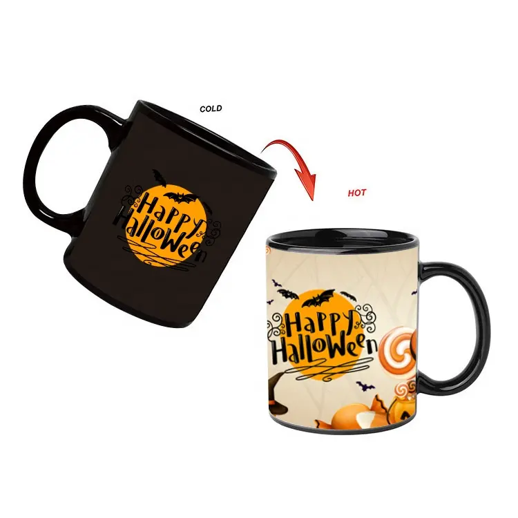 Bán Buôn Cốc Cà Phê Đồ Đá Mug 11Oz Gốm Ma Thuật Ly Màu Thay Đổi Gốm Cốc Cà Phê Khuyến Mại Tùy Chỉnh Mugs