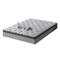 Matelas hybride gris de haute qualité, taille Queen, hypoallergénique, mousse à mémoire de forme, latex compressé, écologique, 28 cm d'épaisseur, chambre à coucher, école
