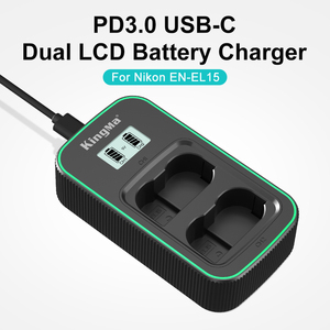 <span class=keywords><strong>Chargeur</strong></span> <span class=keywords><strong>de</strong></span> <span class=keywords><strong>batterie</strong></span> LCD à charge rapide USB-C KingMa EN-EL15 pour <span class=keywords><strong>appareil</strong></span> <span class=keywords><strong>photo</strong></span> <span class=keywords><strong>Nikon</strong></span> D850 - Product Image 5