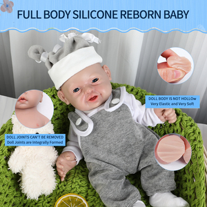 Muñeca Bebé <span class=keywords><strong>Reborn</strong></span> <span class=keywords><strong>de</strong></span> 10 Pulgadas, Realista y Sonriente, Hecha <span class=keywords><strong>de</strong></span> <span class=keywords><strong>Silicona</strong></span> Suave - Product Image 5