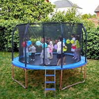 Gran oferta, modelo de linterna, trampolín redondo con red protectora, 6 pies, 8 pies, 10 pies, 12 pies, 14 pies, 16 pies, cama de salto para el hogar con red de seguridad