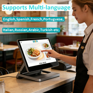 Sistema POS All-in-One con Schermo Touch da 15.6'' in Lega <span class=keywords><strong>di</strong></span> Alluminio con Lettore <span class=keywords><strong>di</strong></span> Carte, Registratore <span class=keywords><strong>di</strong></span> <span class=keywords><strong>Cassa</strong></span> per Ristoranti e Negozi - Product Image 4