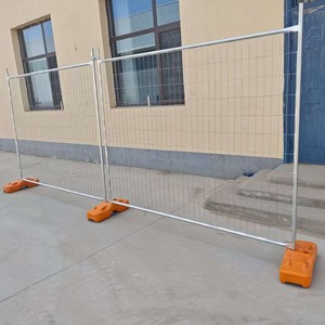 Panneaux de clôture temporaires en acier à emboîtement pour le contrôle des foules, poutres thermiques à déploiement rapide pour la gestion d'événements, modélisation 3D - Product Image 1