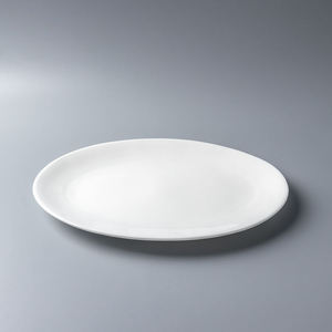 Assiette <span class=keywords><strong>de</strong></span> service ovale en céramique blanche sous glaçure, sans plomb ni cadmium, <span class=keywords><strong>de</strong></span> 8/10/12/14 pouces, adaptée au contact alimentaire - Product Image 3