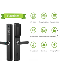 Cerradura Inteligente FM128 para Puerta de Aluminio con Control en la Nube y por Aplicación a través de la App Tuya