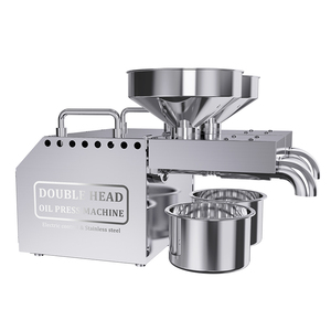 Prensa de Aceite de Acero Inoxidable de Doble Cabezal <span class=keywords><strong>BO2</strong></span>, Prensa de Aceite de Oliva Automática para el Hogar, Prensa de Aceite de Maní Comercial en Frío - Product Image 5