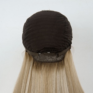 Pelucas de encaje sin pegamento con cabello humano virgen europeo Remy, color rubio ceniza, pre-arrancadas, para mujeres blancas. - Product Image 6