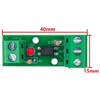Módulo de aislamiento optoacoplador de 1 canal, soporte de riel fotoeléctrico, placa de Motor de accionamiento PLC, PC817, EL817, 3V-5V, 12V, 24V