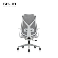 Chaise de bureau exécutive élégante confortable meubles en maille pivotants modernes pour salle de réunion visiteur nylon de refroidissement réglable